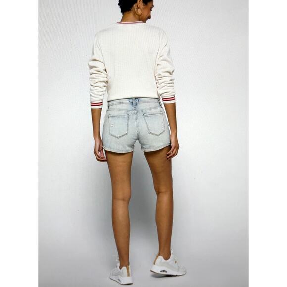 Studio Blue Kadence Super High Rise Distressed Denim Short - Indigo - Size 29 - Picture 5 of 12